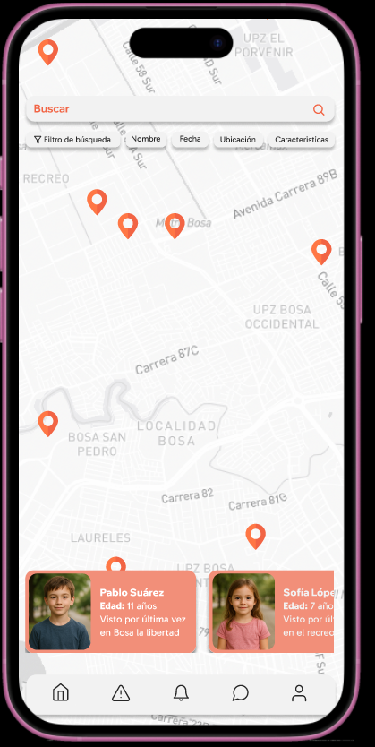 Imagen roja en pantalla completa